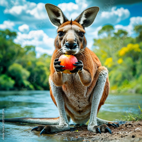 kangaroo in the grass