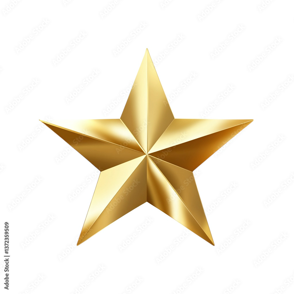 Glossy golden star icon placed on a clean transparent backdrop. --p wa4z4ne Glossy golden star icon placed on a clean transparent backdrop. --p wa4z4ne