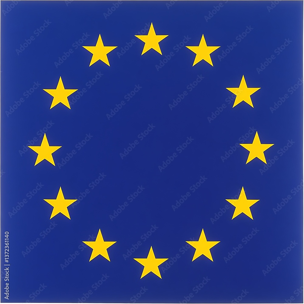 A blue background featuring a circle of yellow five pointed stars A blue background featuring a circle of yellow five pointed stars