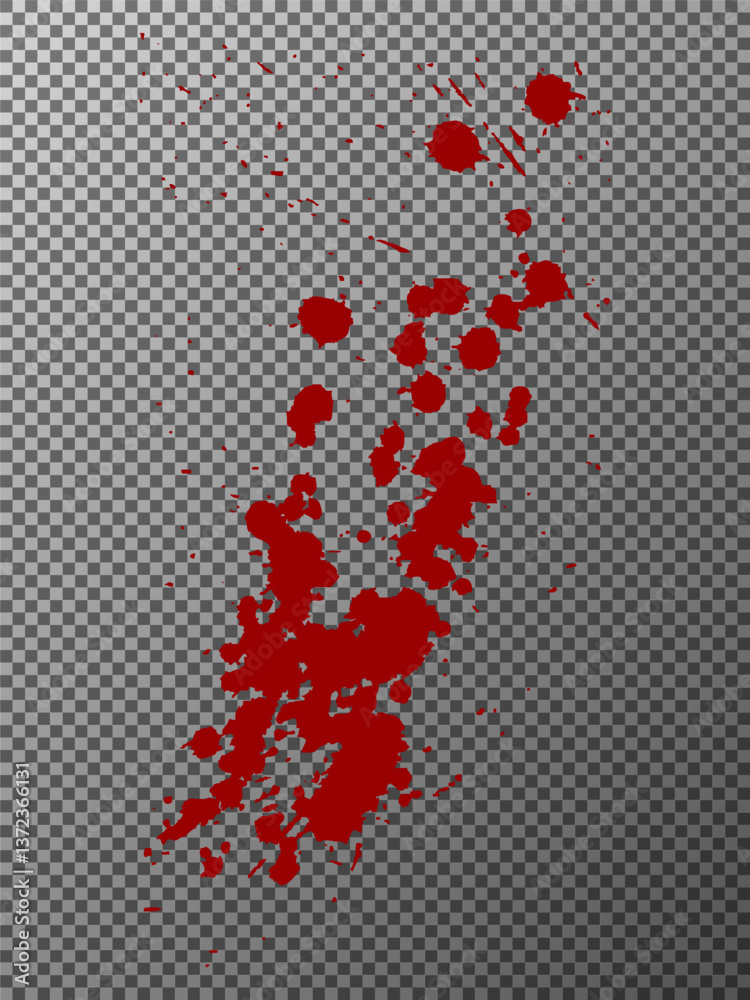 Red blotches in grunge style Vector illustration Red blotches in grunge style Vector illustration