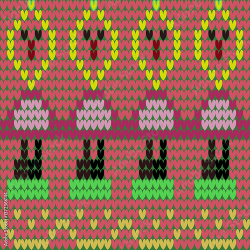 Cozy Handmade Textile, Warm Winter Fabric