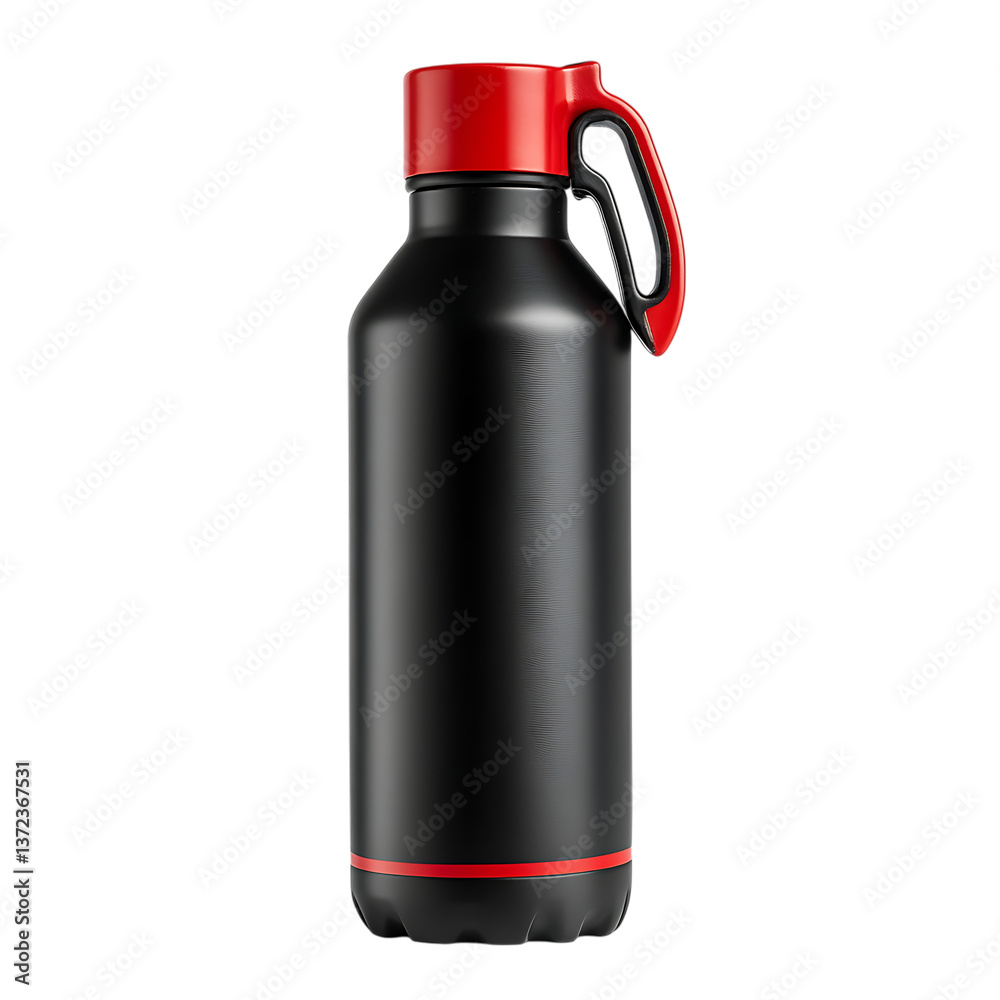 red plastic bottle