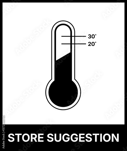 Store in Suggested Temperature Symbol