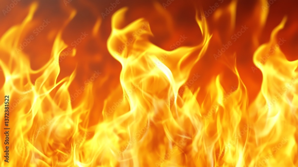Bright and Vibrant Orange Flames Displayed Against a Dark Backdrop Bright and Vibrant Orange Flames Displayed Against a Dark Backdrop