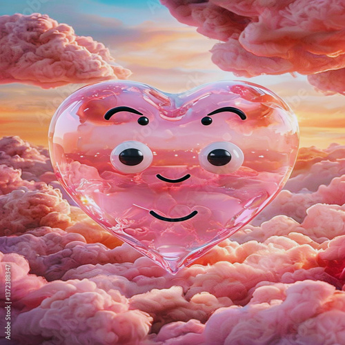 piggy bank with heart