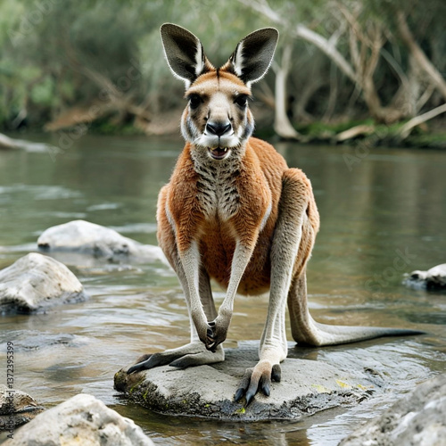 kangaroo in the zoo