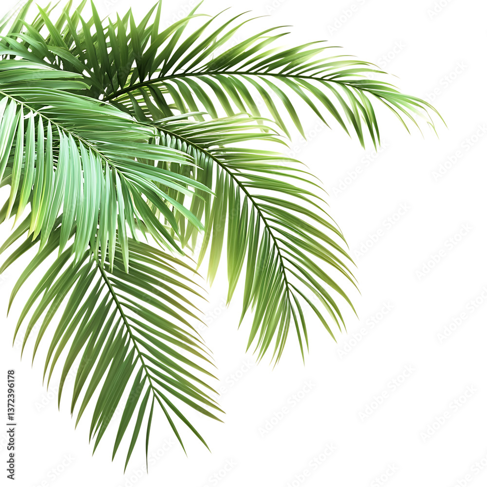 Fototapeta premium palm tree isolated on white