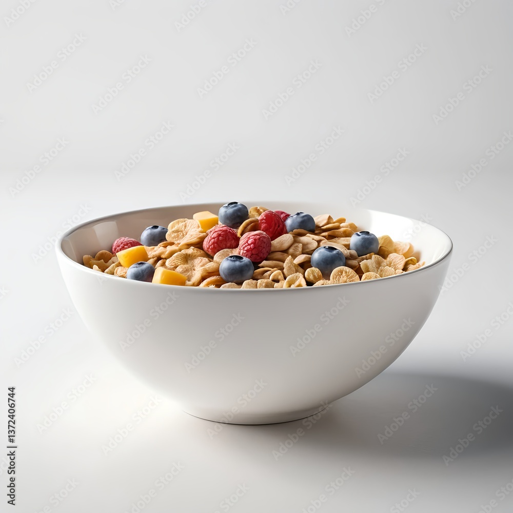 Bowl of Cereal with Berries Bowl of Cereal with Berries