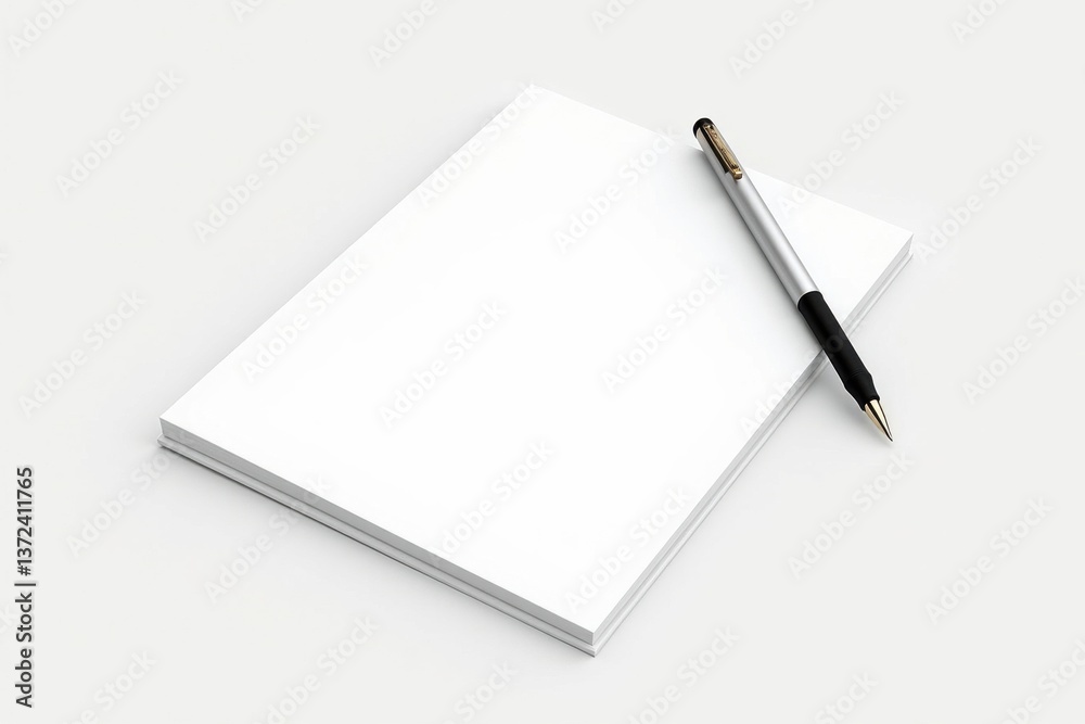blank notebook and pen blank notebook and pen