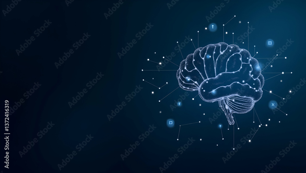 Modern AI-Driven Finance Wallpaper: Neural Network Graphics & Algorithmic Patterns with Streamlined Financial Icons, Perfect for Predictive Analytics & Brand Visuals.