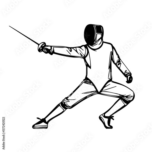 Dynamic Fencer in Action