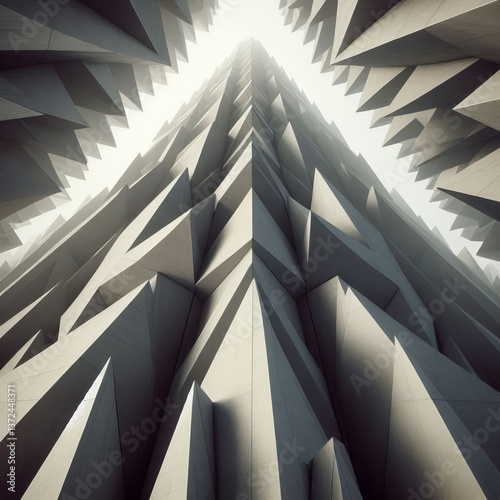 Triangular architectonic perspective of ascent