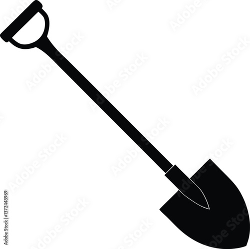 shovel vector illustration
