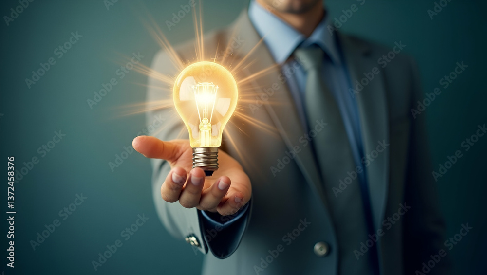 Photo realistic image of a person intertwined with a light bulb, symbolizing the emergence of ideas and creativity, with ample copy space for your message. Photo realistic image of a person intertwined with a light bulb, symbolizing the emergence of ideas and creativity, with ample copy space for your message.