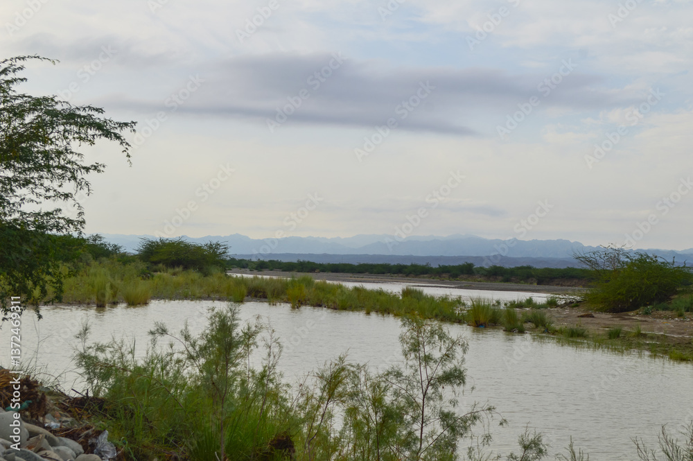 landscape nature clouds over the river landscape nature clouds over the river