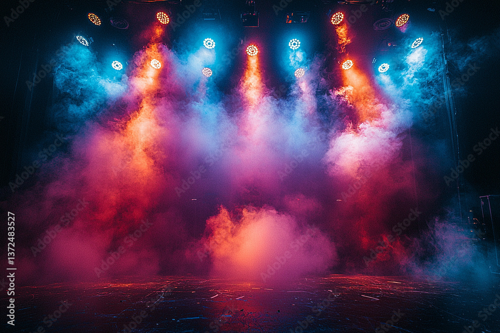 Fototapeta premium lights in the night. Generative AI