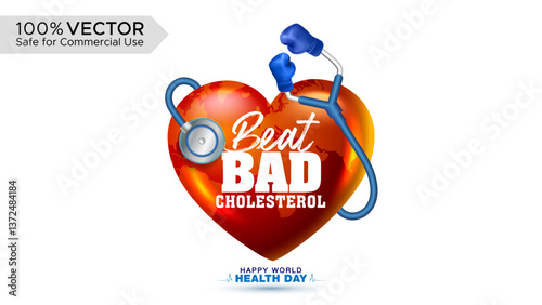 Concept Design for World Health Day: Awareness and Action for Heart Health.