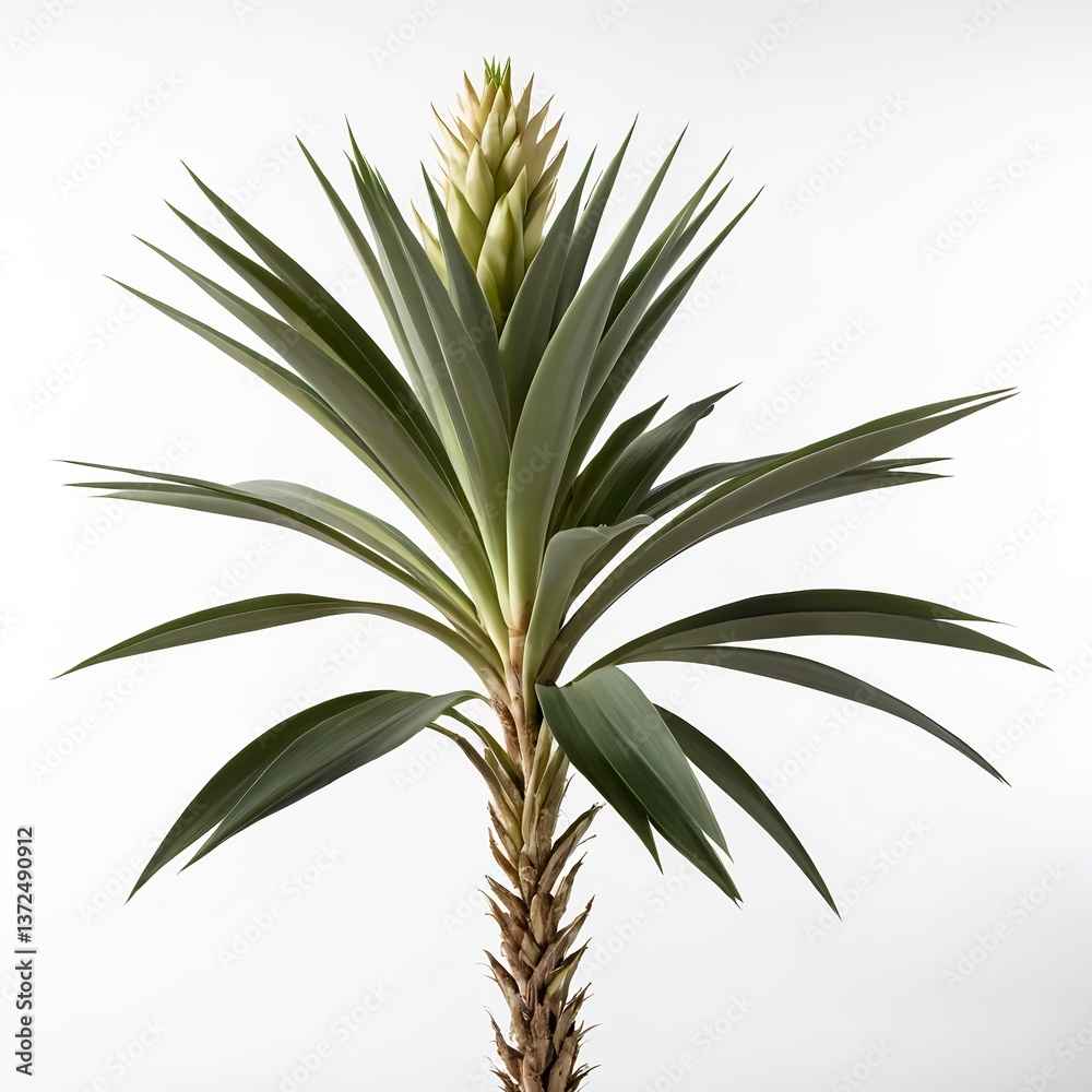 Obraz premium Yucca Plant with Blooming Flower