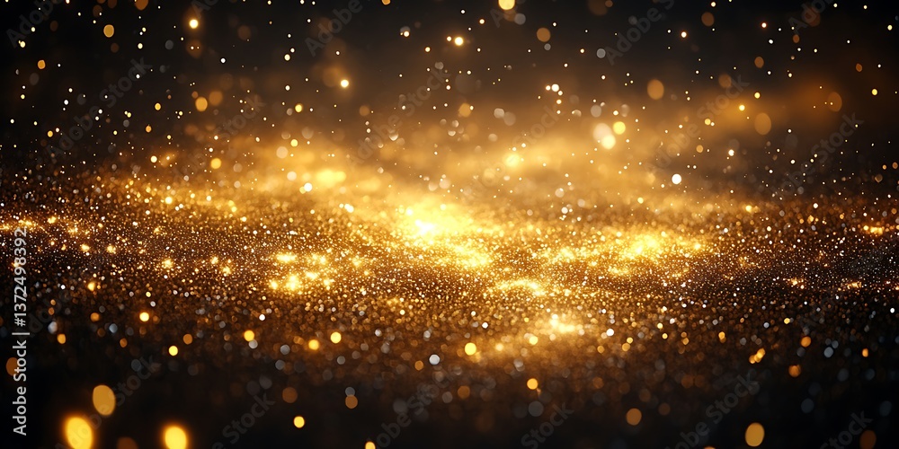 Fototapeta premium Golden Glitter Abstract Background (2)