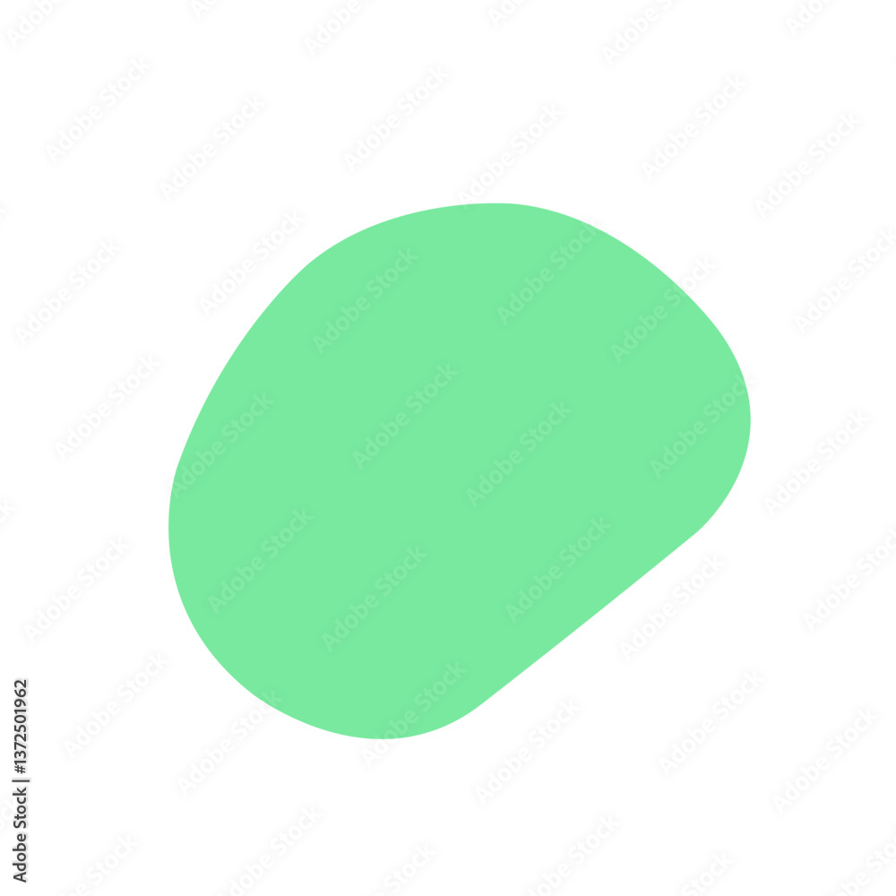 変形図形ビーンズ グリーン グラフィック素材 変形図形ビーンズ グリーン グラフィック素材