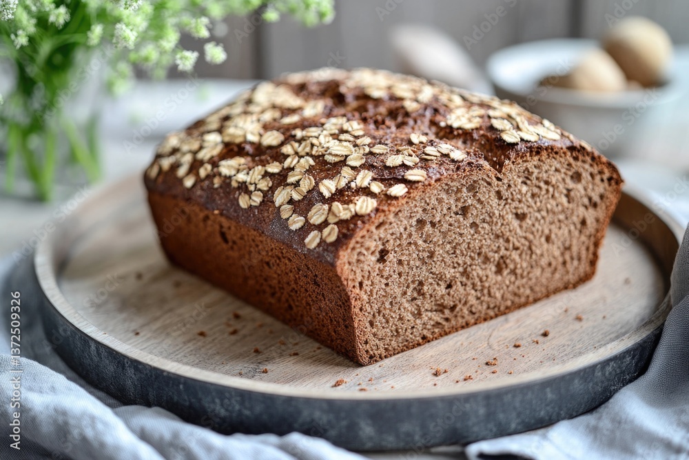 Vollkornbrot mit Körnern von Brotlaib – ein nahrhaftes und schmackhaftes Brot. Vollkornbrot mit Körnern von Brotlaib – ein nahrhaftes und schmackhaftes Brot.