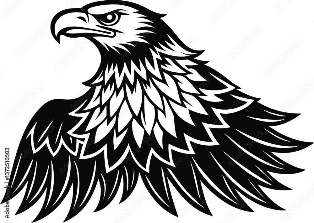 Obraz premium eagle vector illustration 