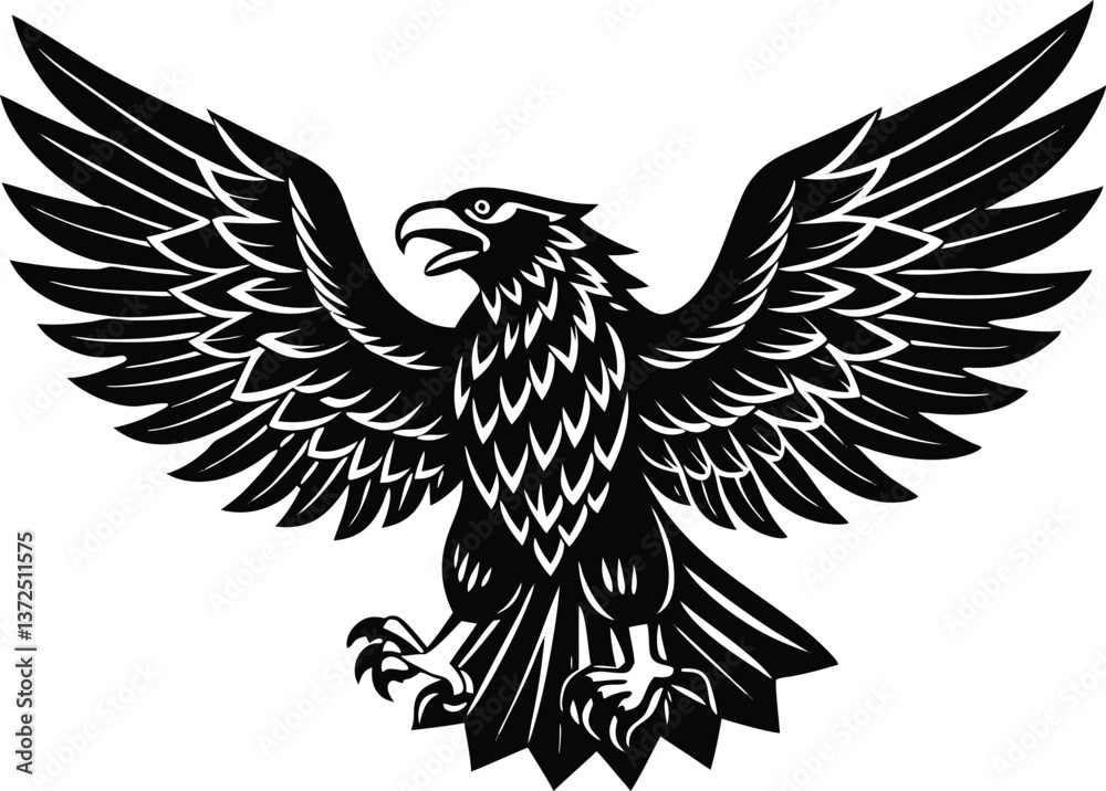 Obraz premium eagle vector illustration 