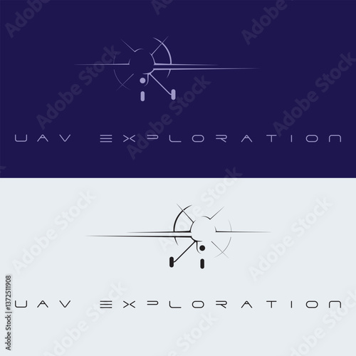   Flying camera, transportation gadget, robot dron Isolated vector icon. Flat illustration.
  Drone, UAV shop logo, poster.Vector illustration