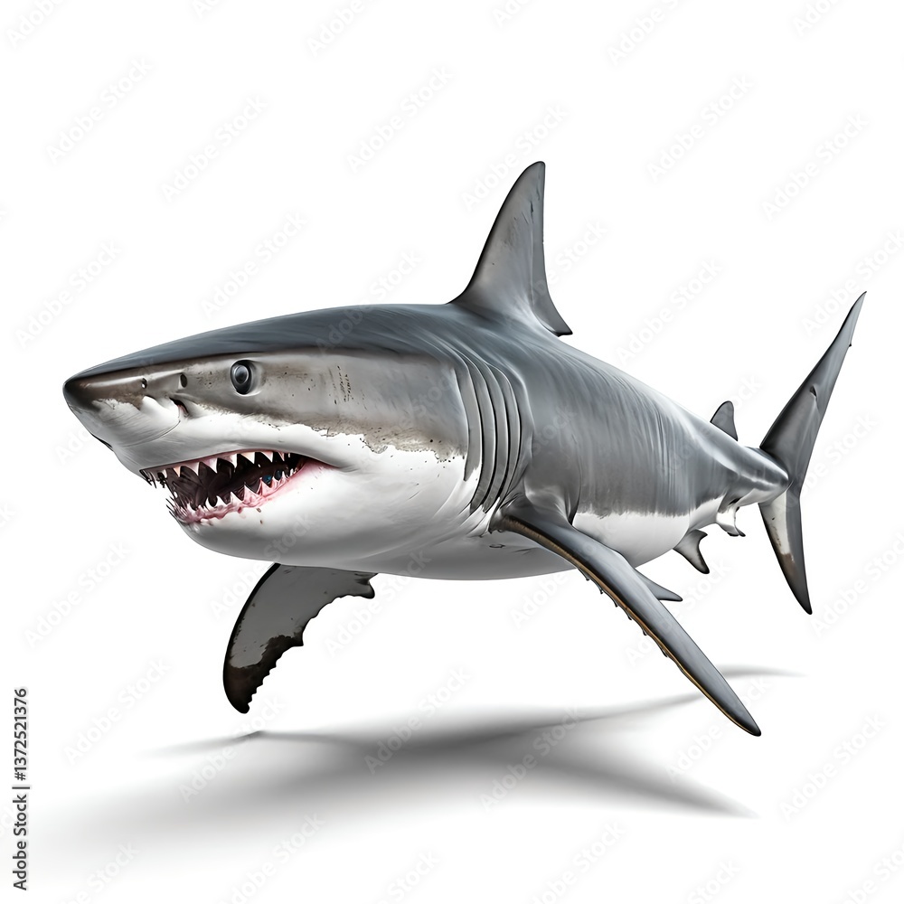 Great White Shark Underwater Predator Great White Shark Underwater Predator
