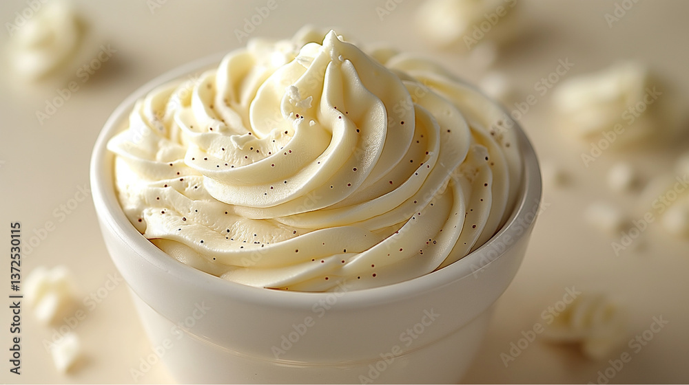 Creamy Vanilla Buttercream Frosting with Whipped Swirls Creamy Vanilla Buttercream Frosting with Whipped Swirls