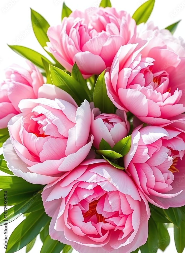 Fototapeta premium Beautiful Pink Peony Bouquet