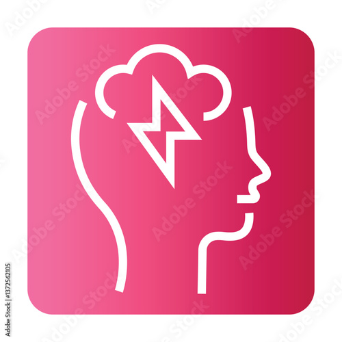 change mood black line icon for digital and print projects.