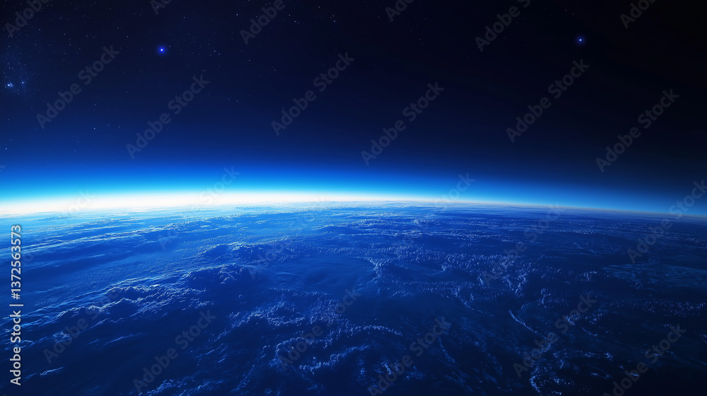 earth in space,The Earth Space Planet 3D illustration background. City lights on planet earth in space,The Earth Space Planet 3D illustration background. City lights on planet