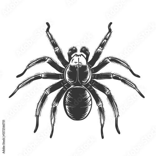 spider on a white background