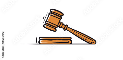 gavel and law book