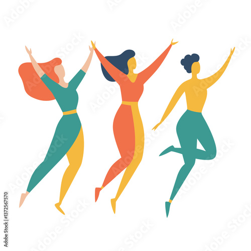 dancing people silhouettes