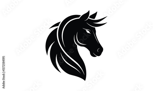  Stylish Black Horse Head Profile