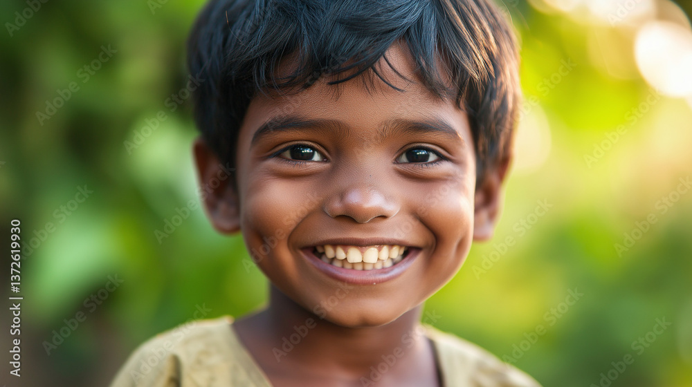 Smiling child radiates joy, surrounded by soft green hues, capturing pure happiness in a warm moment. Smiling child radiates joy, surrounded by soft green hues, capturing pure happiness in a warm moment.