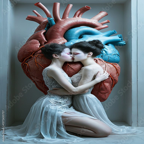 young woman with a cat