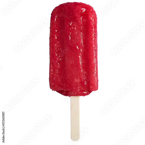 ice cream on a stick  ; isolated on a transparent background photo