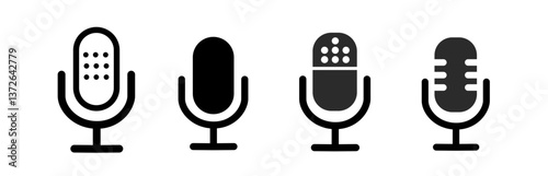Microphone Icons set