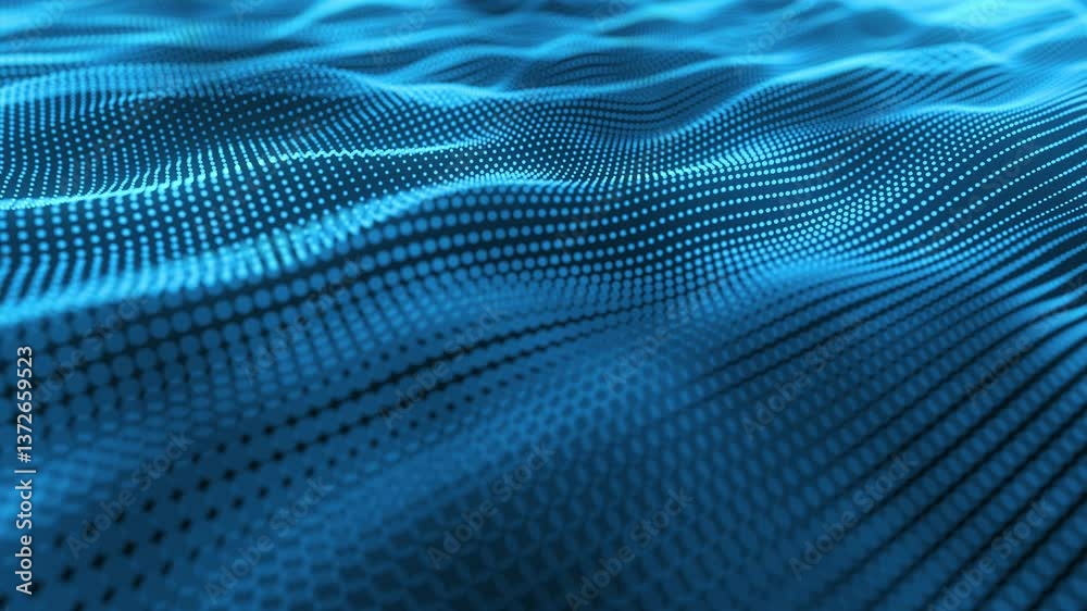 Abstract blue particles surface background Abstract blue particles surface background