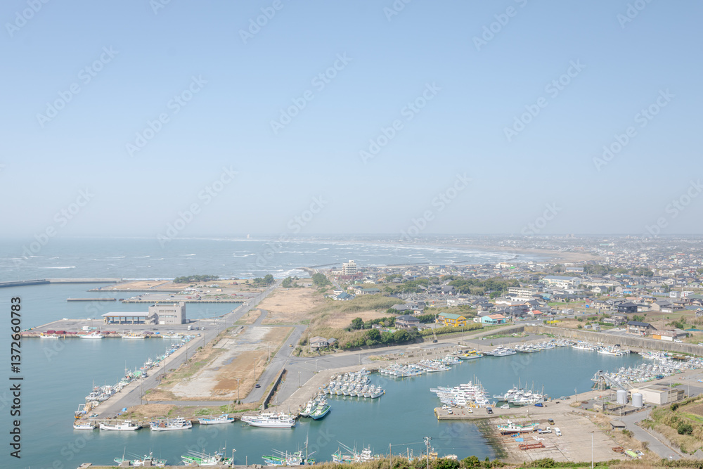 Fototapeta premium 飯岡漁港の景色