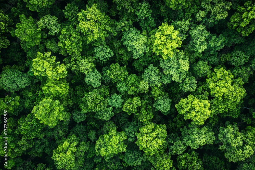 Aerial view of a lush green forest showcasing dense foliage and vibrant trees under a clear blue sky, representing the beauty and tranquility of nature in its purest form. Aerial view of a lush green forest showcasing dense foliage and vibrant trees under a clear blue sky, representing the beauty and tranquility of nature in its purest form.