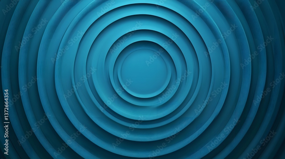 Mesmerizing Teal Gradient with Concentric Circles and Soft Highlights Mesmerizing Teal Gradient with Concentric Circles and Soft Highlights