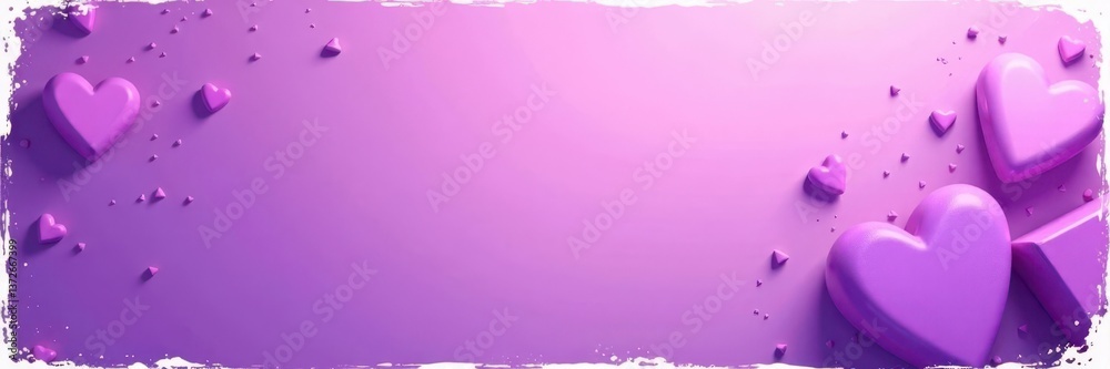 Obraz premium Soft purple background, faint triangle & block patterns, distressed white edges , pastel, abstract, background