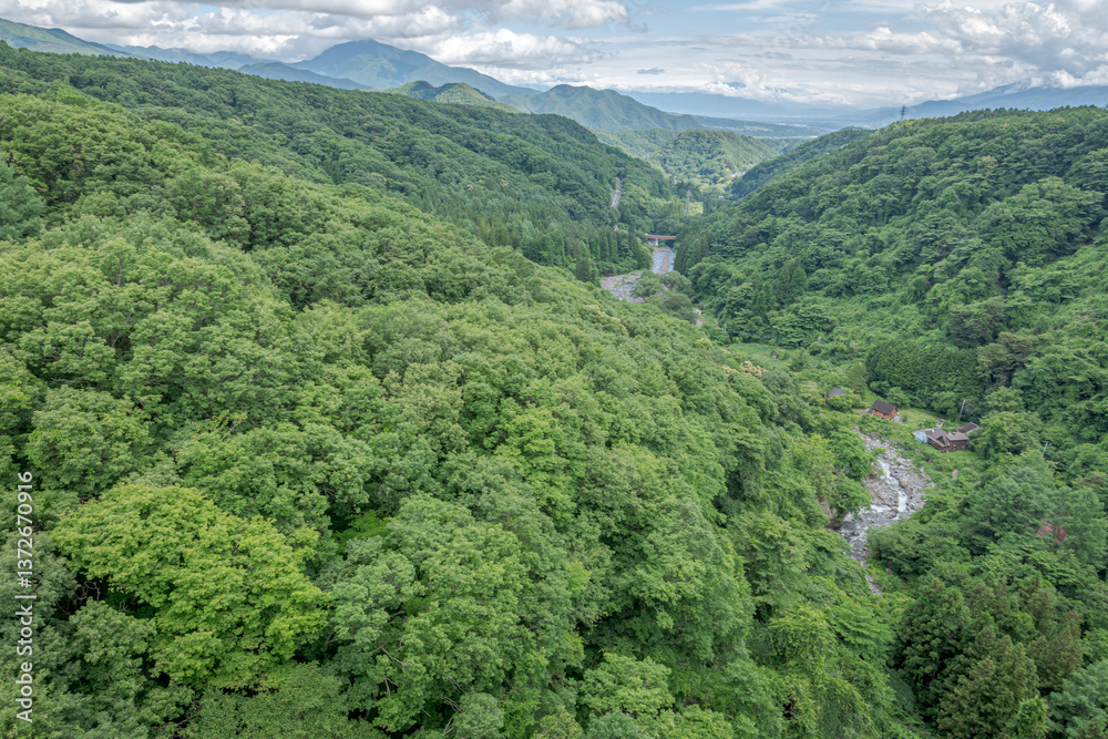 八ヶ岳高原大橋から観る川俣川渓谷の風景
八ヶ岳高原大橋から観る川俣川渓谷の風景