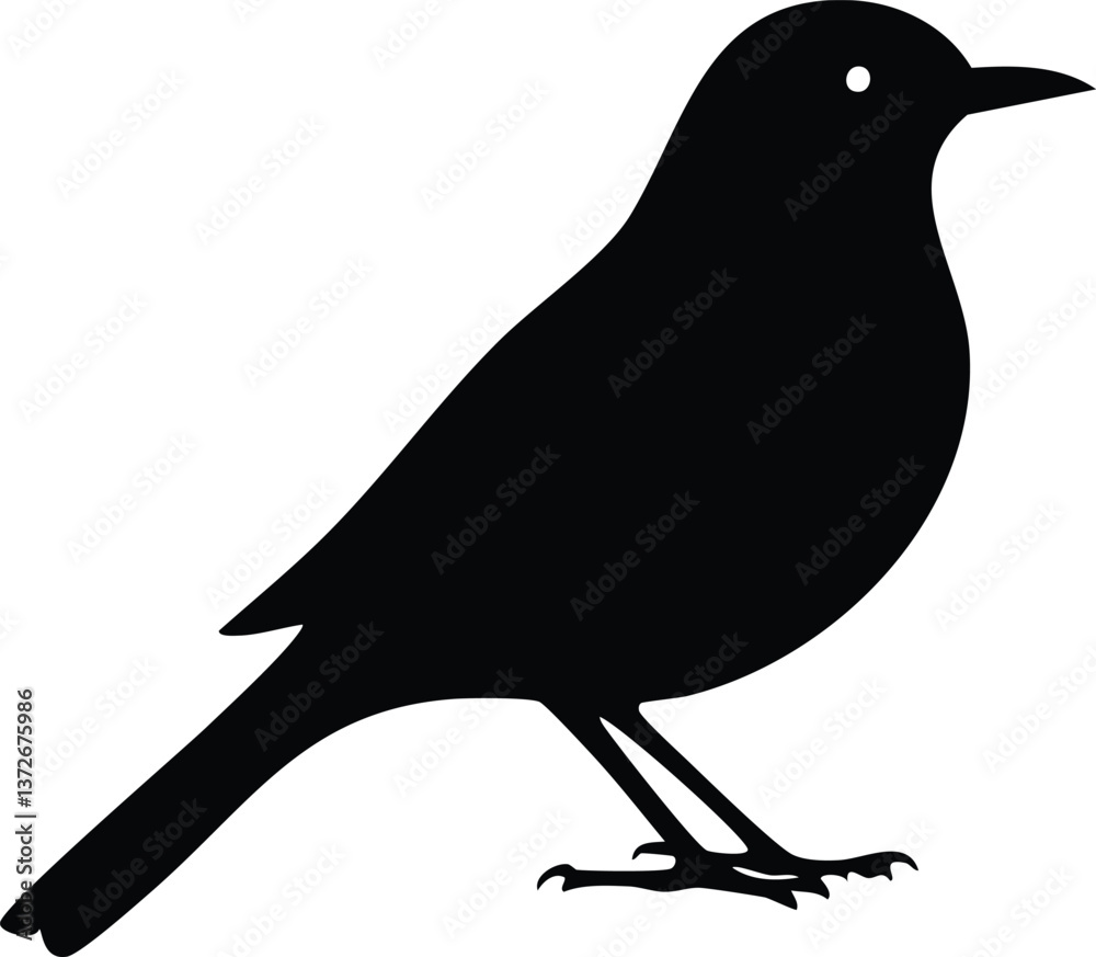 Fototapeta premium budge silhouette illustration