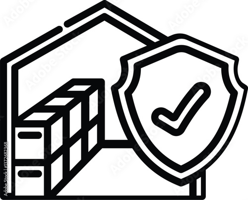 Warehouse Security Icon 