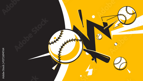Baseball background design. Sports concept